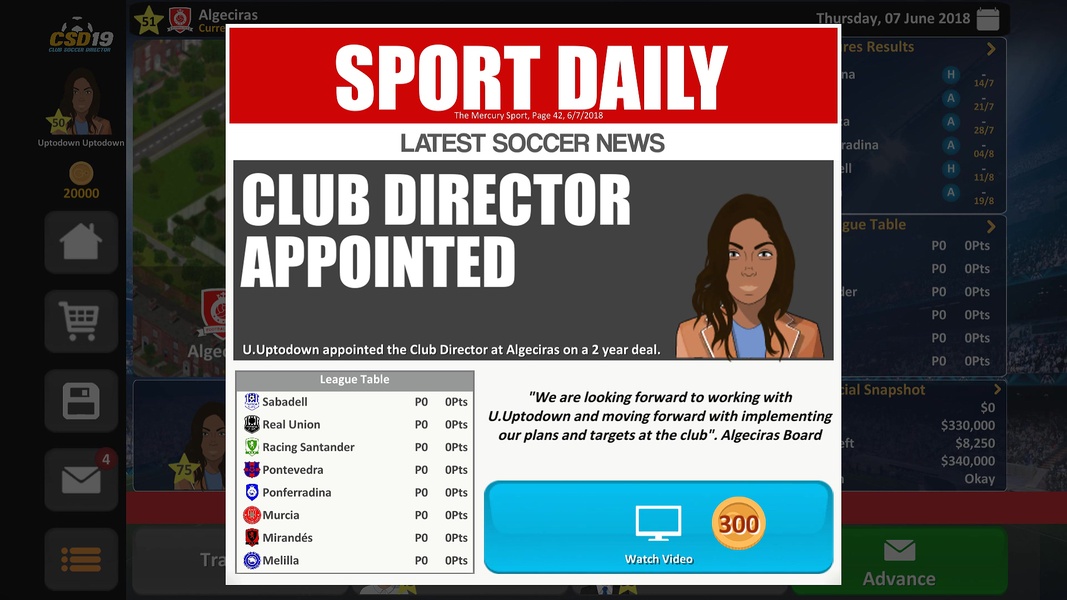 Club Soccer Director 2019 - Preview 1