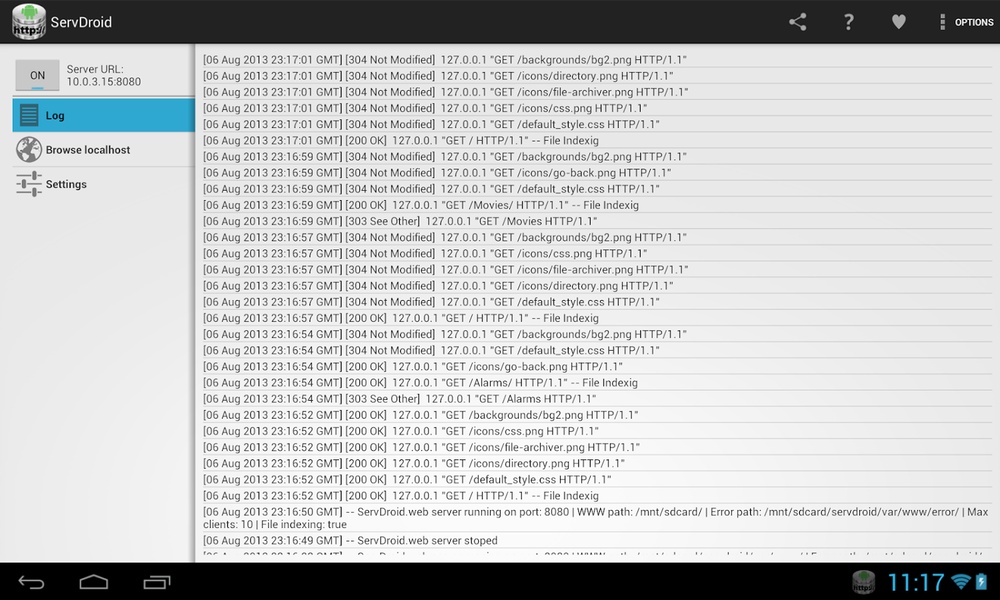 ServDroid - Preview 6