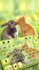 Kiss Bunny Keyboard Background screenshot 5