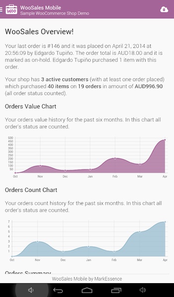 WooSales Mobile - Preview 1