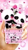 Pink Panda Couple Keyboard Background screenshot 5