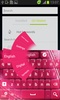 Pink Keyboard Fancy GO Theme screenshot 4