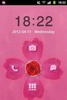GO Locker Theme Pink Cute Rose screenshot 3