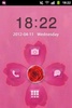 GO Locker Theme Pink Cute Rose screenshot 3