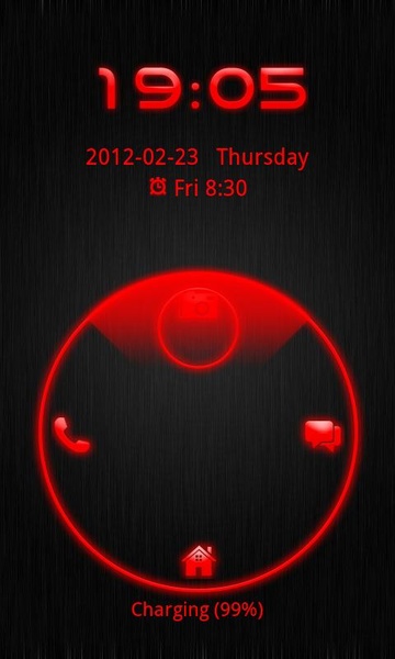 GO Locker Theme Red Tech - Preview 3