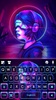 Neon Cyberpunk Keyboard Backgr screenshot 1