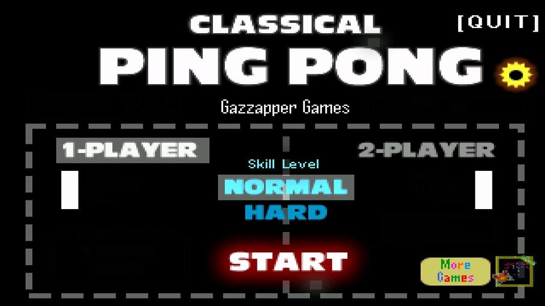 Classic Pong Game (2 Players)