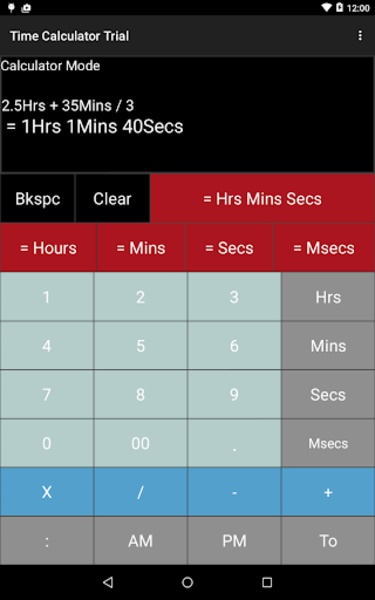 Time Calculator Trial - Preview 2