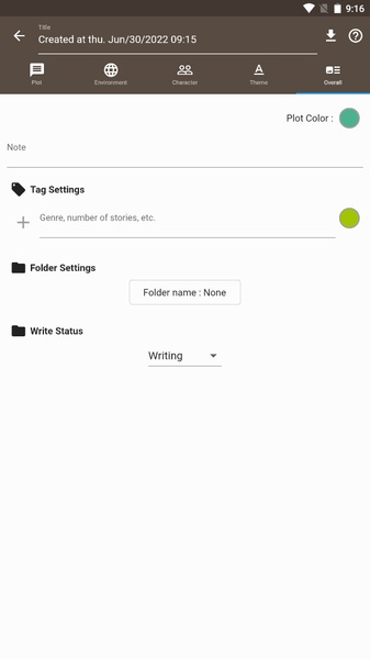 Story Plotter - Preview 2