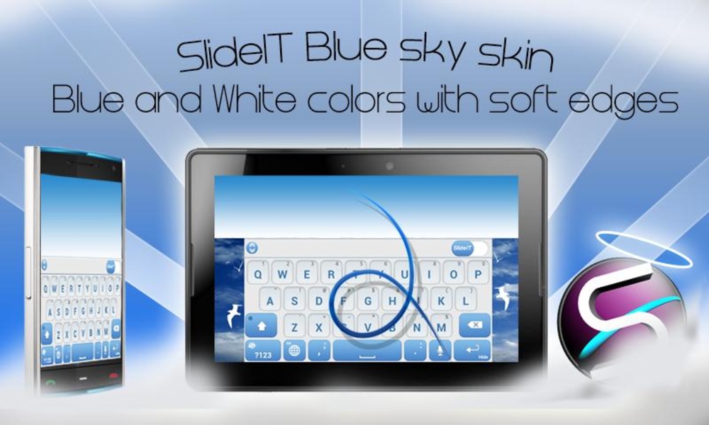SlideIT Blue sky skin - Preview 4