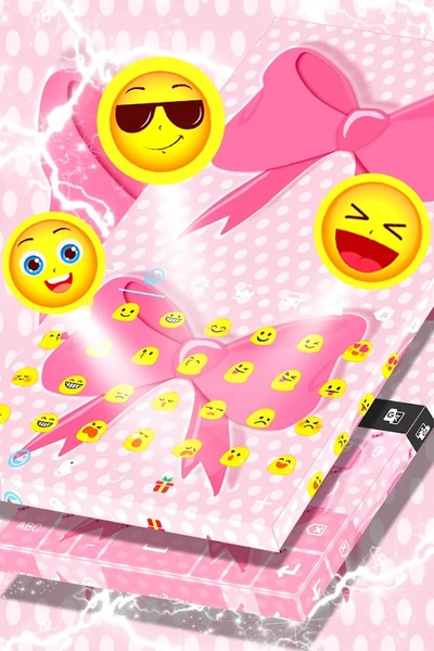 Pink Bow Keyboard - Preview 1