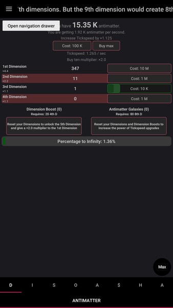 Antimatter Dimensions - Preview 4