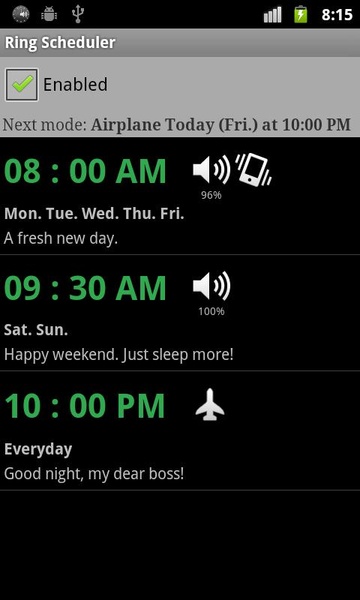 Ring Scheduler - Preview 8