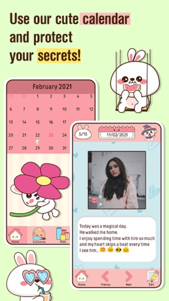 Niki: Cute Diary App - Preview 1