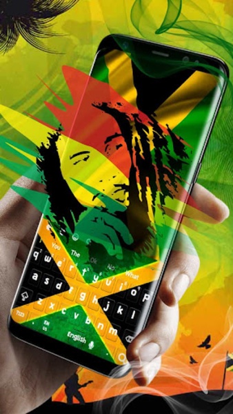 GO Keyboard Exotic Weed theme - Preview 4