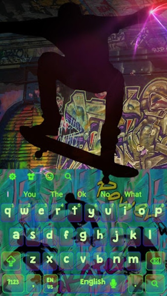 Super Skater GO Keyboard theme - Preview 2