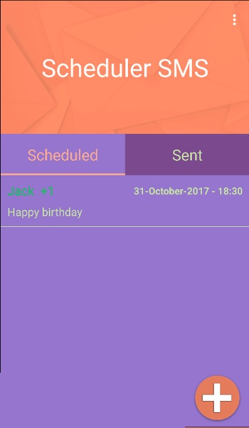 Scheduler SMS - Preview 1