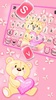 Teddy Bear Love Keyboard Background screenshot 4