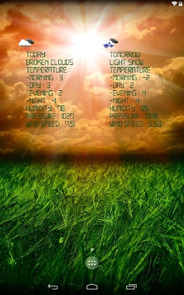 Real weather wallpaper - Preview 3
