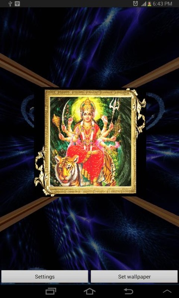 3D Maa Durga LWP - Preview 1
