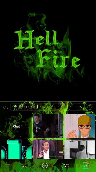 Hell Fire Kika Keyboard Theme - Preview 4