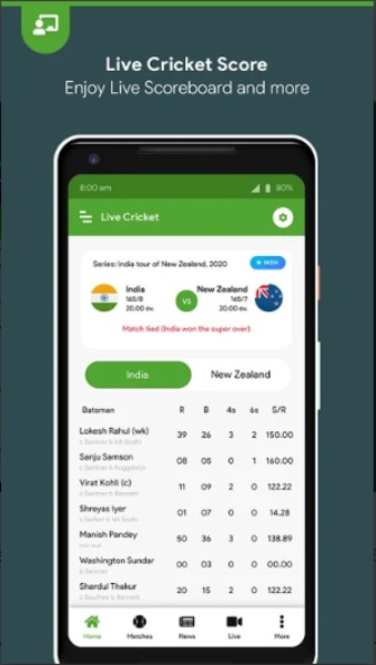 Live Cricket Score - Preview 2