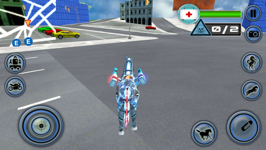 US Police Horse Robot Bike Transform Wild Cop Game - Preview 9