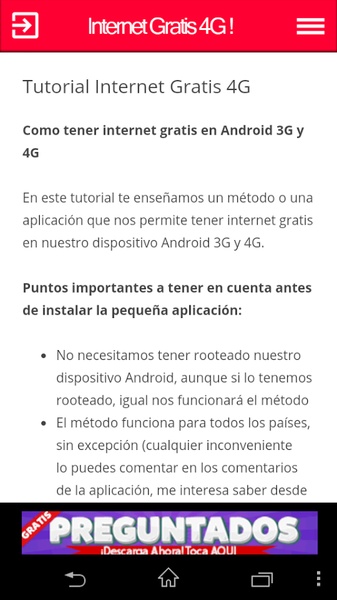 Internet Gratis 4G - Preview 1