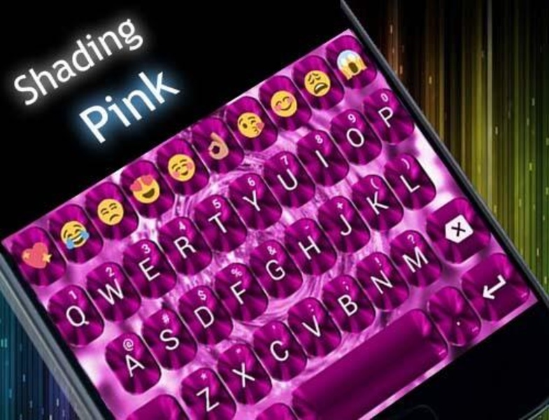 Theme Shading Pink for Emoji Keyboard - Preview 1