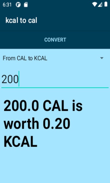 kcal to cal converter - Preview 2