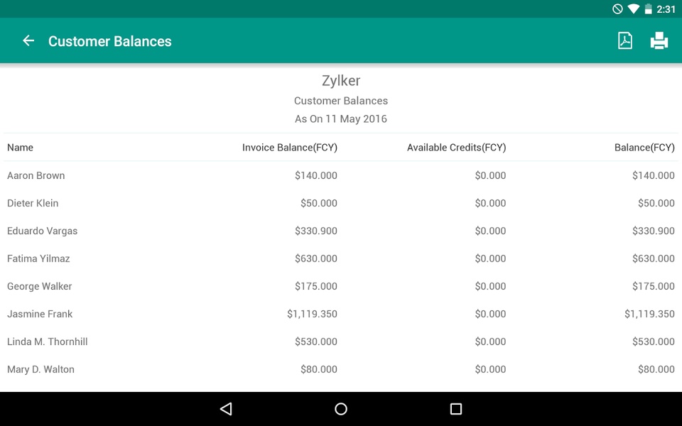 Zoho Invoice - Preview 22