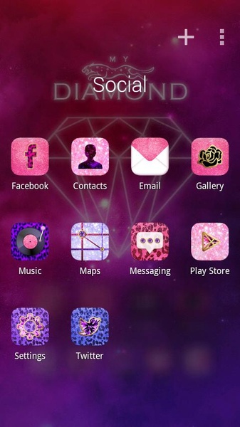 My Diamond GOLauncher EX Theme - Preview 2