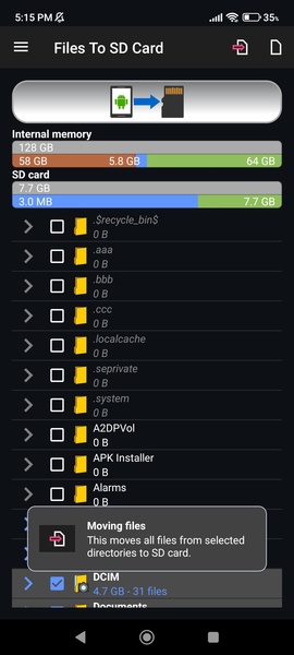 Files To SD Card - Preview 2