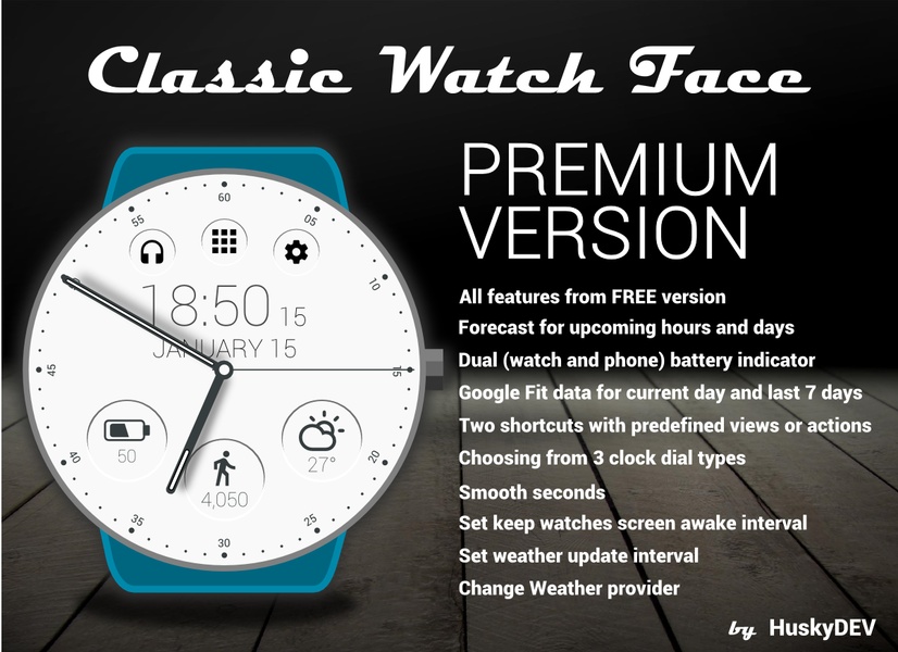 HuskyDEV Classic Watch Face - Preview 6
