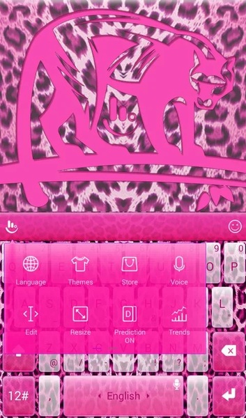 TouchPal SkinPack Pink Sexy Panther - Preview 1