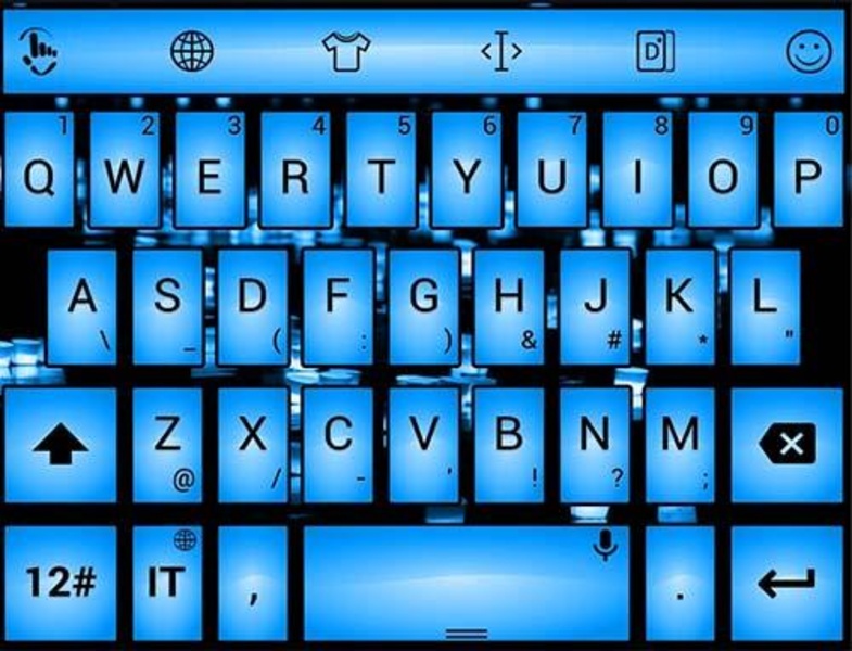 Theme x TouchPal Led Blue - Preview 1