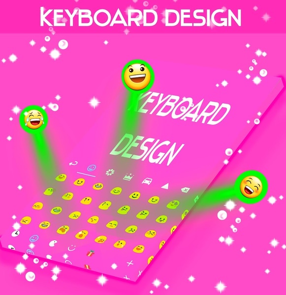 Keyboard Design Pink - Preview 3