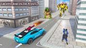 Police Flying Robot Car Game screenshot 4