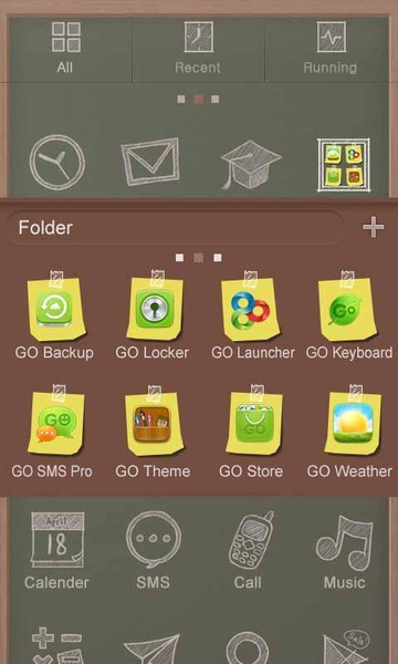 My 17th GOLauncher EX Theme - Preview 1