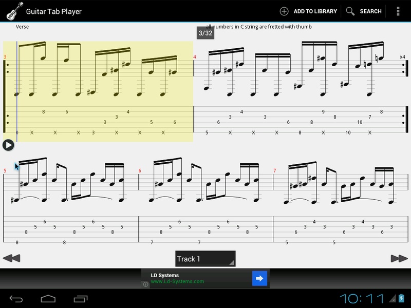 Guitar Tab Player - Preview 6