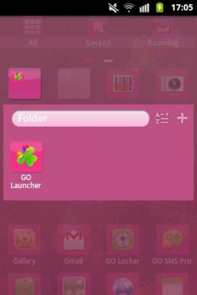 GO Launcher EX Theme Pink - Preview 2