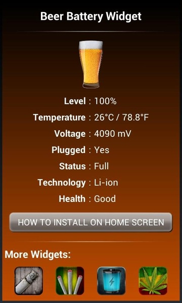 Beer Battery Widget - Preview 8