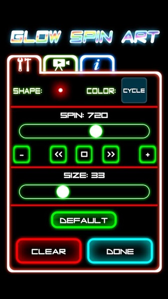 Glow Spin Art - Preview 1