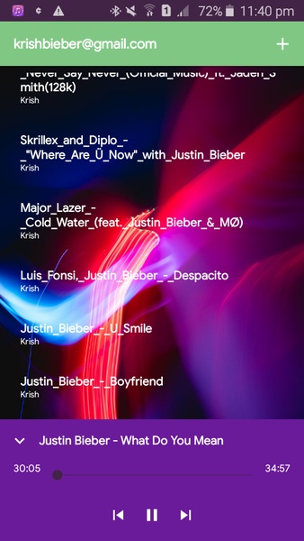Justin Bieber Music library - Preview 2