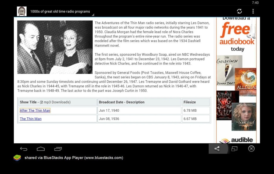 FREE Old time radio downloads - Preview 2