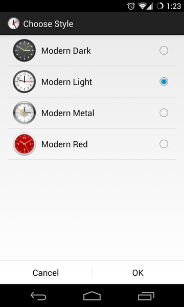 Animated Analog Clock Widget - Preview 1