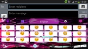 Pink Flame GO Keyboard Theme screenshot 2
