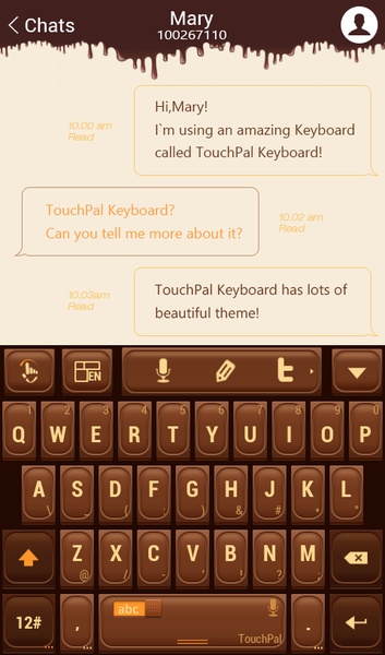 Love Chocolate TouchPal Theme - Preview 5