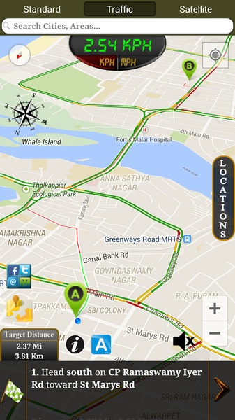 GPS Driving Route - Preview 1