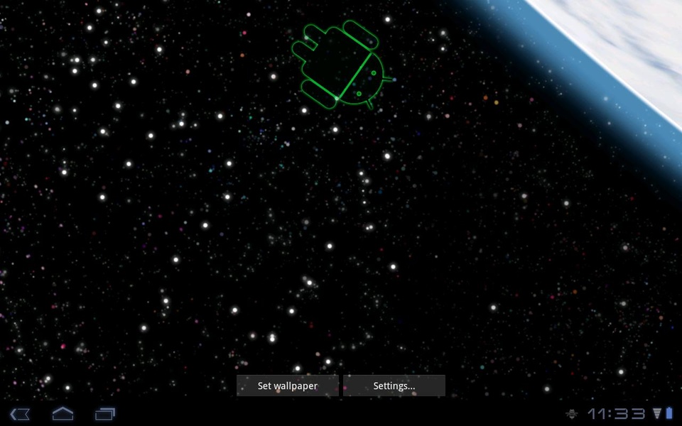 Droid in Space Live Wallpaper - Preview 2